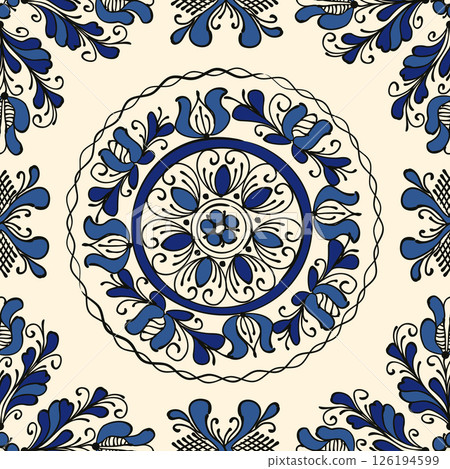 Traditional Korond seamless pattern 7 Traditional Korond seamless pattern 7 126194599