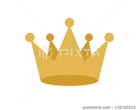 簡單的皇冠圖示向量圖 126195025