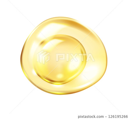 Collagen sphere inside protective membrane illustration 126195266