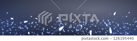 Blue glittering dots, particles, stars magic sparks. Glow flare light effect. Blue luminous points. Vector particles on transparent background. Blue glittering dots, particles, stars magic sparks. Glow flare light effect. Blue luminous points. Vector particles on transparent background. 126195440