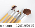Natural makeup brushes 126195915