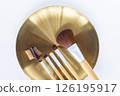 Natural makeup brushes 126195917