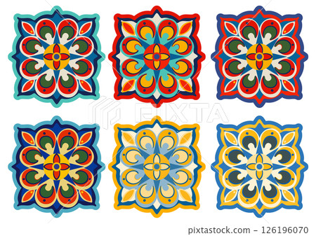 Colorful Floral Pattern Vector Illustration Colorful Floral Pattern Vector Illustration 126196070