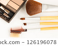 Makeup brushes and eyeshadow 126196078