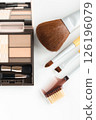 Makeup brushes and eyeshadow 126196079