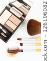 Makeup brushes and eyeshadow 126196082