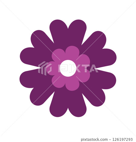 Mexican traditional flower. Ethnic embroidery decoration. Ornate folk graphic, wallpaper element. Festive mexican floral motif. Vector illustration Mexican traditional flower. Ethnic embroidery decoration. Ornate folk graphic, wallpaper element. Festive mexican floral motif. Vector illustration 126197293