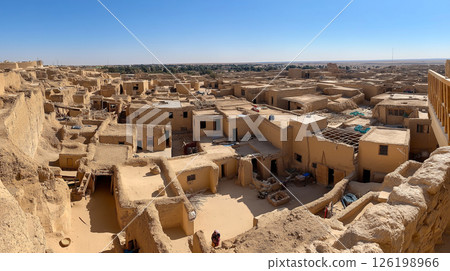 The ancient desert city with its timeless architecture and rich cultural heritage 126198966
