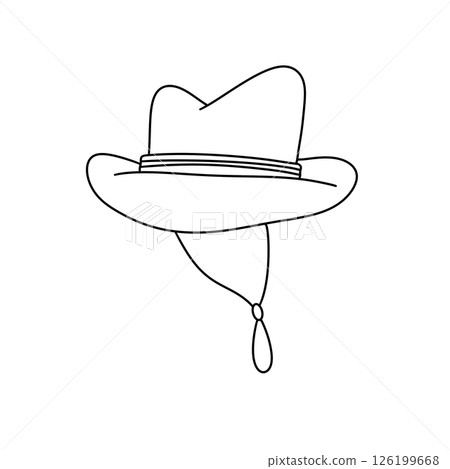 A hat with a band around it 126199668