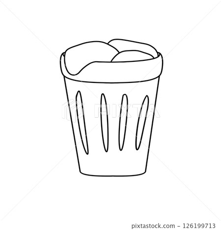 A trash can with a lid on top A trash can with a lid on top 126199713