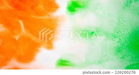 Indian Tricolor flag background for independence day. 126200276