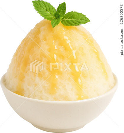 Yuzu Honey Shaved Ice Dessert 126200578