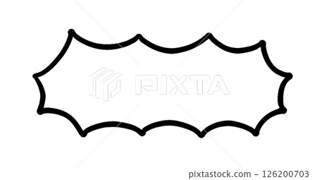 Black simple speech bubble decoration Black simple speech bubble decoration 126200703