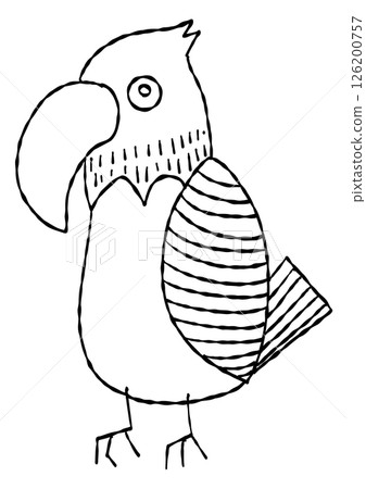 Scandinavian style line drawing of birds 13 Scandinavian style line drawing of birds 13 126200757