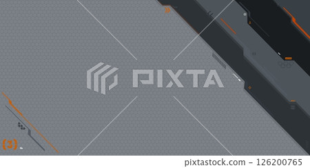 Trendy Carbon Grey Abstract Mecha Gundam Metaverse Tech Futuristic Cyber Gaming Geometric Background 126200765