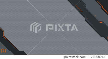 Carbon Grey Abstract Mecha Gundam Metaverse Tech Futuristic Cyber Gaming Geometric Background 126200766