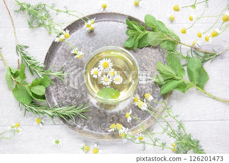 Chamomile tea 126201473