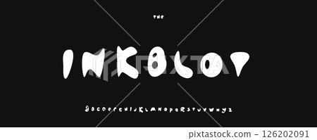 Blobby liquid font, surreal splash letters, abstract soft-edged alphabet with bold twist, playful experimental feel for standout creative graphics, immersive youth identity. Vector typeset. Blobby liquid font, surreal splash letters, abstract soft-edged alphabet with bold twist, playful experimental feel for standout creative graphics, immersive youth identity. Vector typeset. 126202091