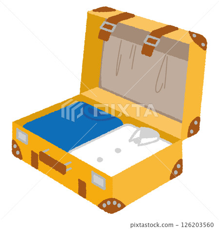 黃色手提箱 126203560