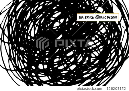 Ink brush strokes background. Grunge Brush strokes Background. Grunge texture Background. Abstract Black and white grunge texture. Vector brush stroke texture. Black ink, paint splatter. Ink brush strokes background. Grunge Brush strokes Background. Grunge texture Background. Abstract Black and white grunge texture. Vector brush stroke texture. Black ink, paint splatter. 126205152