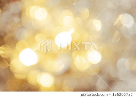 Golden Holiday Lights Blurred for Seasonal Sales 126205785
