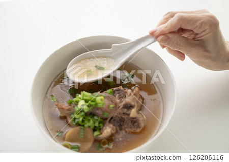 Beef tail soup 126206116