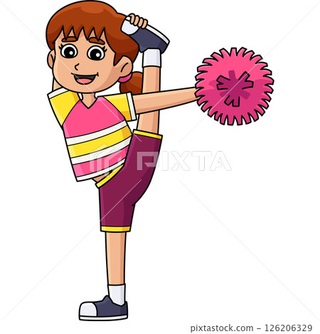 Female Cheerleader Bow and Arrow Cartoon Clipart Female Cheerleader Bow and Arrow Cartoon Clipart 126206329