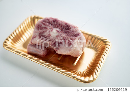 Raw beef tail meat Raw beef tail meat 126206619