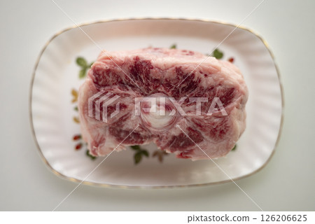 Raw beef tail meat Raw beef tail meat 126206625