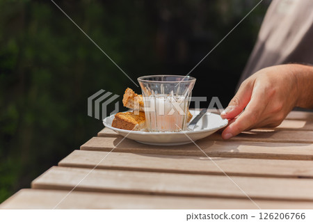 Breakfast with soft boiled egg and slice of toast. Breakfast with soft boiled egg and slice of toast. 126206766