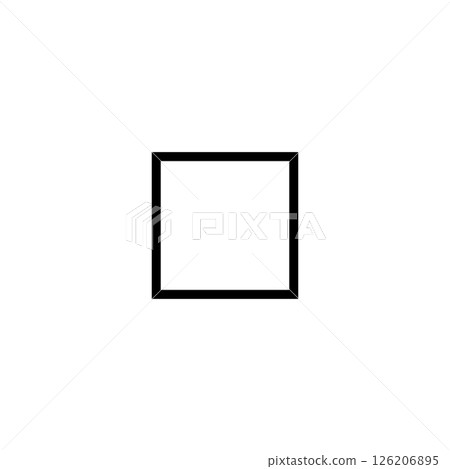eps10 black vector four sided square illustration isolated on white background eps10 black vector four sided square illustration isolated on white background 126206895