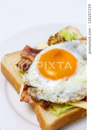 培根和雞蛋吐司 126207259