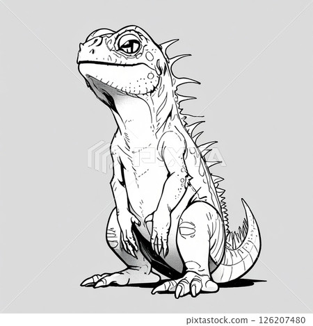 普普藝術風格的鬣蜥 |角色商品的完美設計 126207480