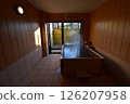 Hot spring, inn, bath, cypress, open-air bath, bathtub, hot water, spout, fruit forest 126207958