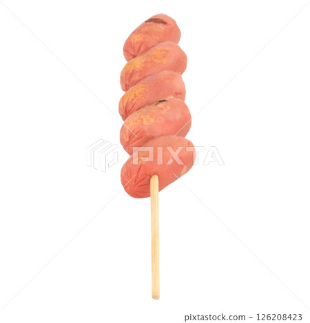 sausage thailand Grilled isolated on white background sausage thailand Grilled isolated on white background 126208423