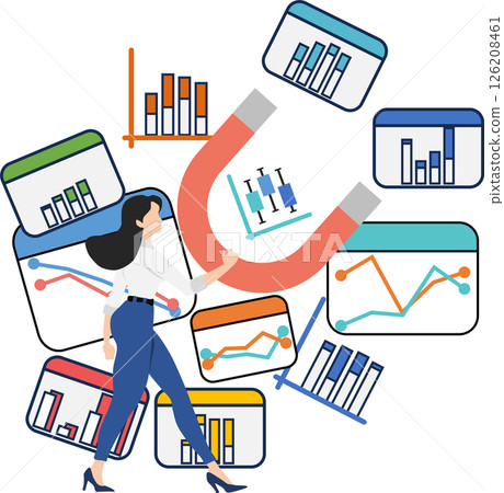 Data analysis illustration Data analysis illustration 126208461