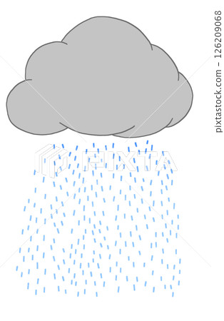 Illustration of rain clouds 126209068