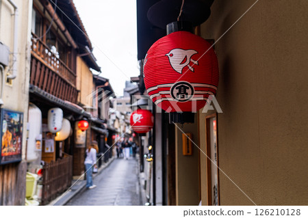 京都府古都的娛樂區先鬥町 京都府古都的娛樂區先鬥町 126210128