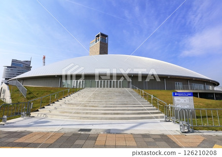 [Kagawa Prefecture] New Kagawa Prefectural Gymnasium (Anabuki Arena Kagawa) newly built at Sunport Takamatsu 126210208