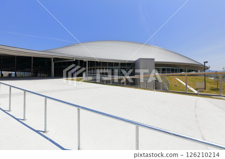 [Kagawa Prefecture] New Kagawa Prefectural Gymnasium (Anabuki Arena Kagawa) newly built at Sunport Takamatsu 126210214