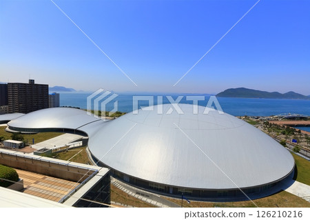 [Kagawa Prefecture] New Kagawa Prefectural Gymnasium (Anabuki Arena Kagawa) newly built at Sunport Takamatsu 126210216