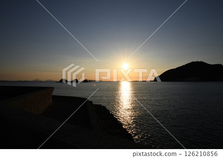 Sunset over the sea Sunset over the sea 126210856