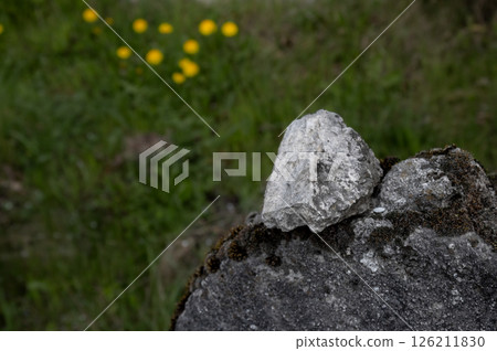 Detail of a stone on a jewish grave, Slovakia Detail of a stone on a jewish grave, Slovakia 126211830