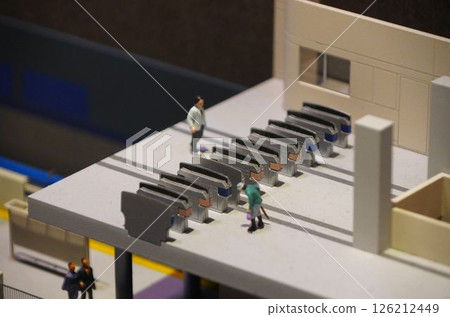 Miniature ticket gates at stations 126212449