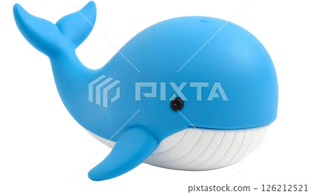 可愛的鯨魚黏土小雕像 126212521