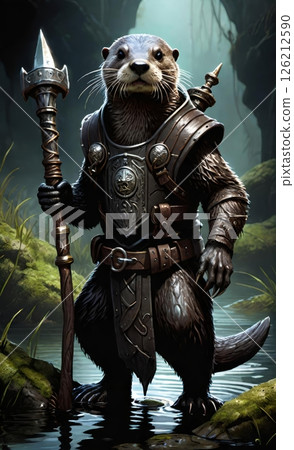 Mighty River Otter Warrior 126212590