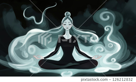 woman hair pants digital artwork depicting 126212832