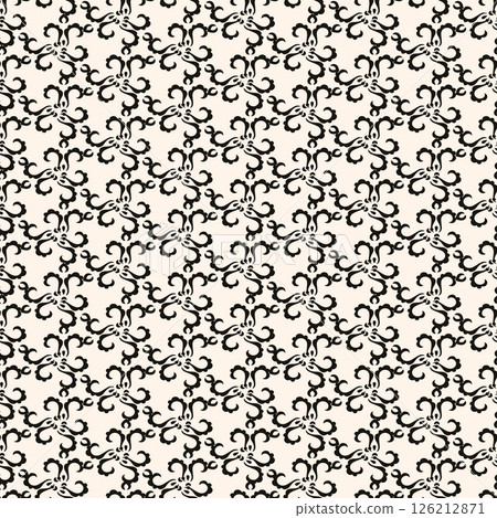 Vector minimal geometric seamless pattern. Small linear element modern lux fabric design textile swatch ladies dress, man shirt all over print block Vector minimal geometric seamless pattern. Small linear element modern lux fabric design textile swatch ladies dress, man shirt all over print block 126212871