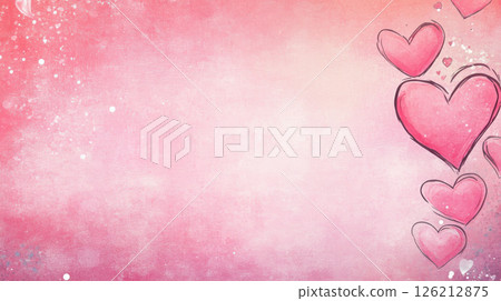 watercolor background hearts style interplay light 126212875