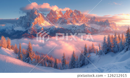 highresolution winter landscape mountain range peaks highresolution winter landscape mountain range peaks 126212915